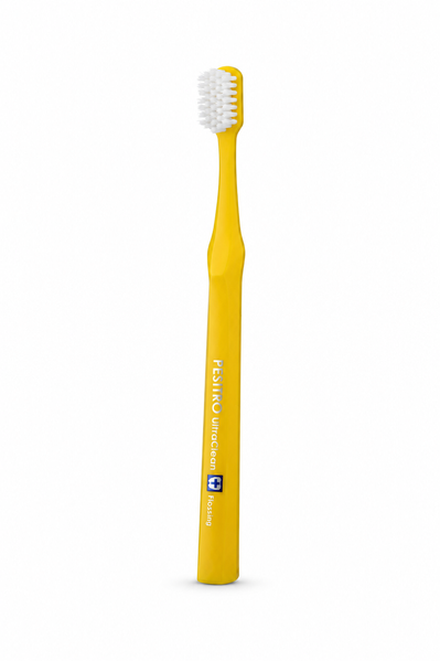 Зубна щітка з дворівневою щетиною 3180 Flossing (жовтий) 3180-1 фото